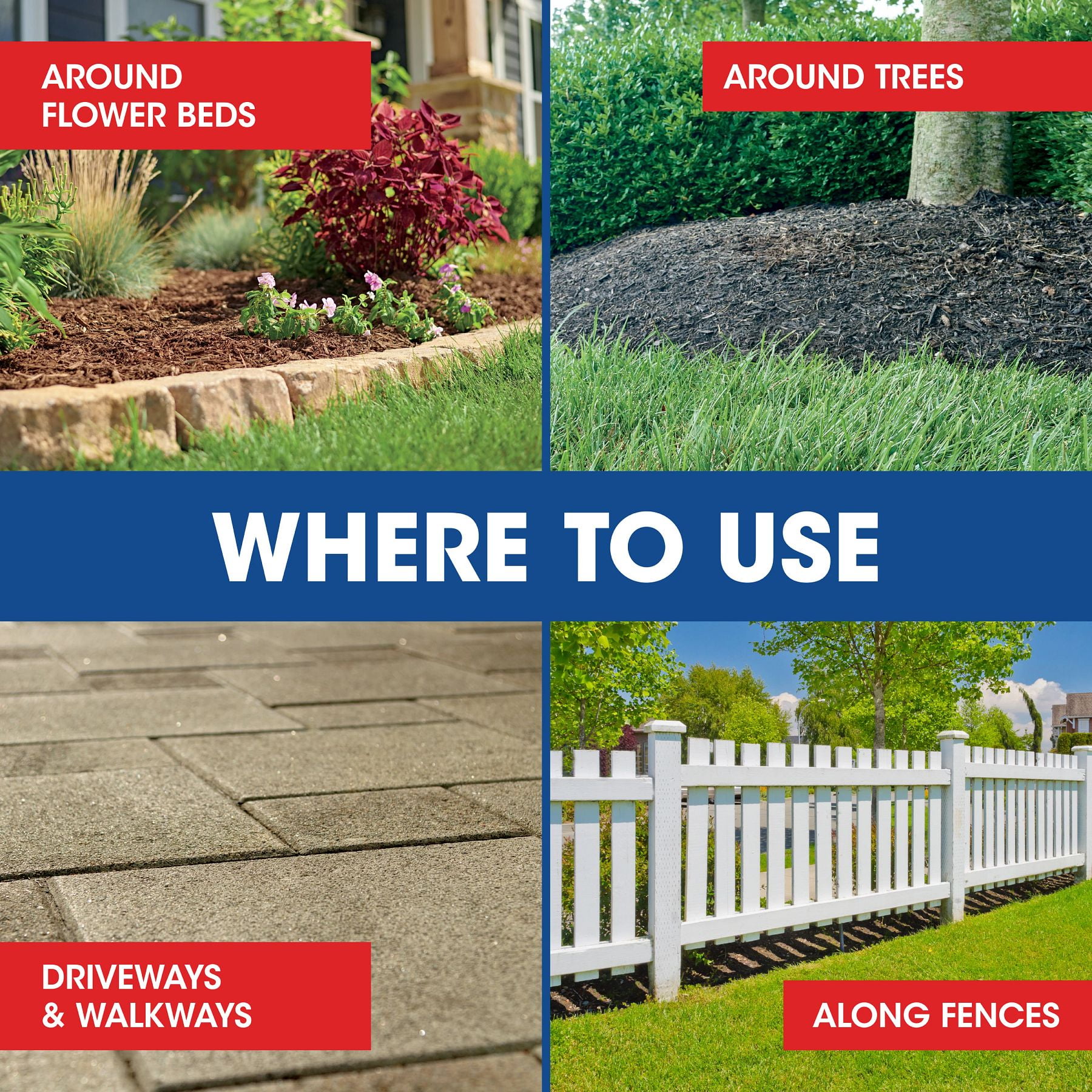 Roundup Weed & Grass Killer₄ Concentrate, Use In Flower Beds and other areas of your yard, 32 fl.oz.