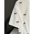 thumbnail image 4 of White T Shirt with Black Bow Embroidery, 4 of 4