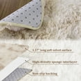 thumbnail image 4 of ZACOO 6' x 9' Fluffy Shaggy Soft Area Rug for Living Room Dorm Home Decor Aesthetic, Light Khaki, 4 of 7