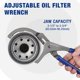 thumbnail image 2 of Llave de filtro de aceite WORKPRO 12 ajustable para filtros de motor, 2 of 7
