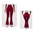 thumbnail image 4 of Womens Flared Yoga Pants, High Waisted Flare Leggings Bottom Bootcut Yoga Pants, 4 of 6