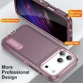 thumbnail image 3 of for iPhone 17 Pro Case, iPhone 17 Pro Phone Case with Built in Kickstand, Shockproof/Dustproof/Drop Proof Heavy Duty Military-Grade Rugged Protective Cover for iPhone 17 Pro,Purple,For iPhone 17 Pro, 3 of 8