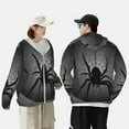thumbnail image 4 of Fotbe Black Spiders Chaqueta con Protección Solar UPF 50+ para Hombre y Mujer, Camisa con Capucha y Bolsillos-Large, 4 of 7