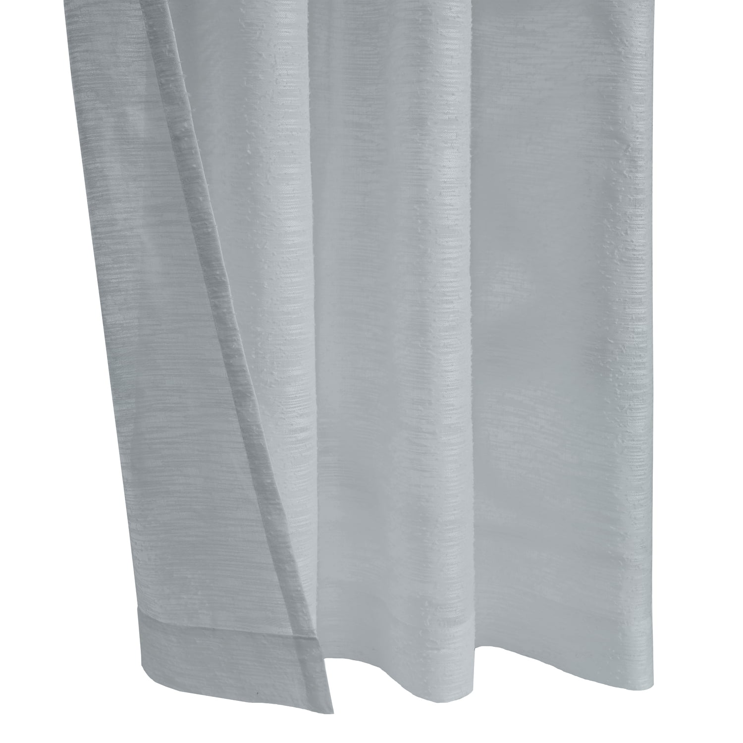 Habitat Boucle Sheer Premium Stylish and Functional Grommet Curtain Panel 52" x 95" Light Grey