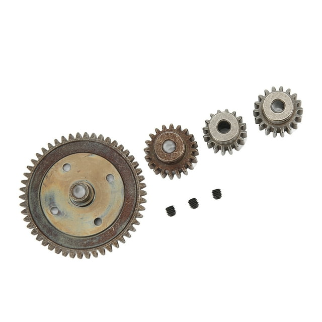 RC Car Accessories, Small High Strength 50T Metal Main Gear And 21 19 17T Pinion Wear Resistant Easy To Install For RC Cars