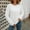 14#White, variant on Ftwytp Women's Fashion Round Neck Sweater Long Sleeve Solid Color Pullover Autumn and Winter Warm Loose Sweater Jumpers Winter 2024