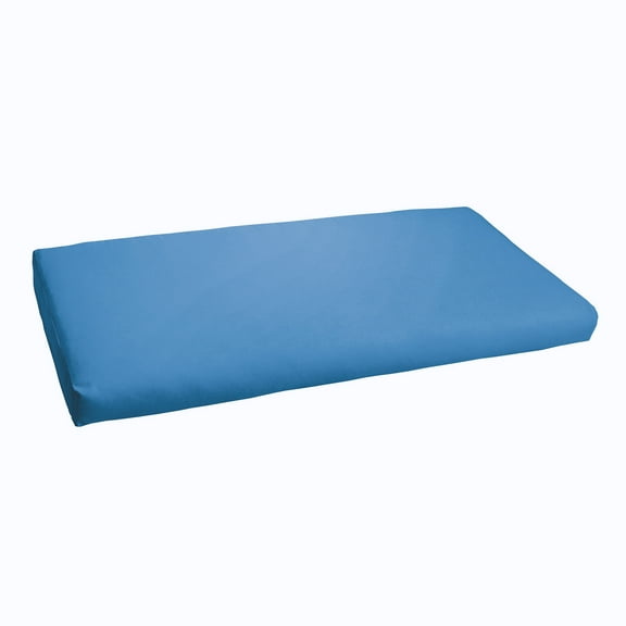 Sorra Home Light Blue Indoor/Outdoor Bench Cushion, Bristol