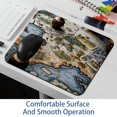thumbnail image 6 of Map Section Square Desk Pad Mouse Pad, 8.3x9.8 Inch Non-Slip Rubber Bottom Printed Mousepad for Office and Gaming, 6 of 6