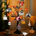thumbnail image 5 of Clearance Hangs under $5,Hanging Ornaments Halloween Decorative Double Printing Design Bloody Bat Pumpkin Hanging Pendants For Halloween Tree Halloween Party Decor, 5 of 8