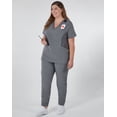 thumbnail image 4 of Hanes Comfort Fit Scrubs Women's Scrub Top Ebony Heather M, 4 of 11