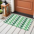 thumbnail image 4 of Entryway Rug 2'x3', St. Patrick's Day Small Rug for Kitchen Bathroom Door Mat Indoor Entrance, Green Irish Lucky Clovers Stripes Non-Slip Area Rugs Floor Mats Carpet Front Door Rugs, 4 of 8