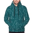 thumbnail image 4 of Hoodies for Men - Math Print green ruler Long Sleeve Comfrt Men'S Fashion Hoodies & Sweatshirts, Sweatshirts for Men Hoodies Pullover Clothing Clothes with Pouch, 4 of 7