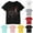 Black, variant on GERsome Boys Short Sleeve Crew Neck T-Shirt with Cute Print Girls Soft Cotton Sizes 3-10 Years, 1-Pack