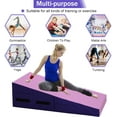 thumbnail image 2 of WYDK Gymnastics Mat 34”X24”X14” Incline Tumbling Mats for Home Gym, Folding Exercise Mat Cheese Wedge Mat with Non-Slip PVC Surface & Handles for Kid Adults Workout,Pink, 2 of 7