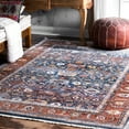 thumbnail image 2 of nuLOOM Vintage Floral Audria Fringe Kilim Area Rug or Runner, 2 of 5