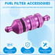 thumbnail image 4 of Winyuyby 1/8 1/10 RC Modelo Coche Repuestos Filtro de Combustible Nitro para 02156 94122 94188, Divisor morado, 4 of 6