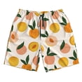 thumbnail image 3 of Uemuo Peach1 Pattern Men's Swim Trunks Hawaiian Beach Bathing Suit Swimsuits Beach Quick-Dry Shorts with Pockets-X-Large, 3 of 9