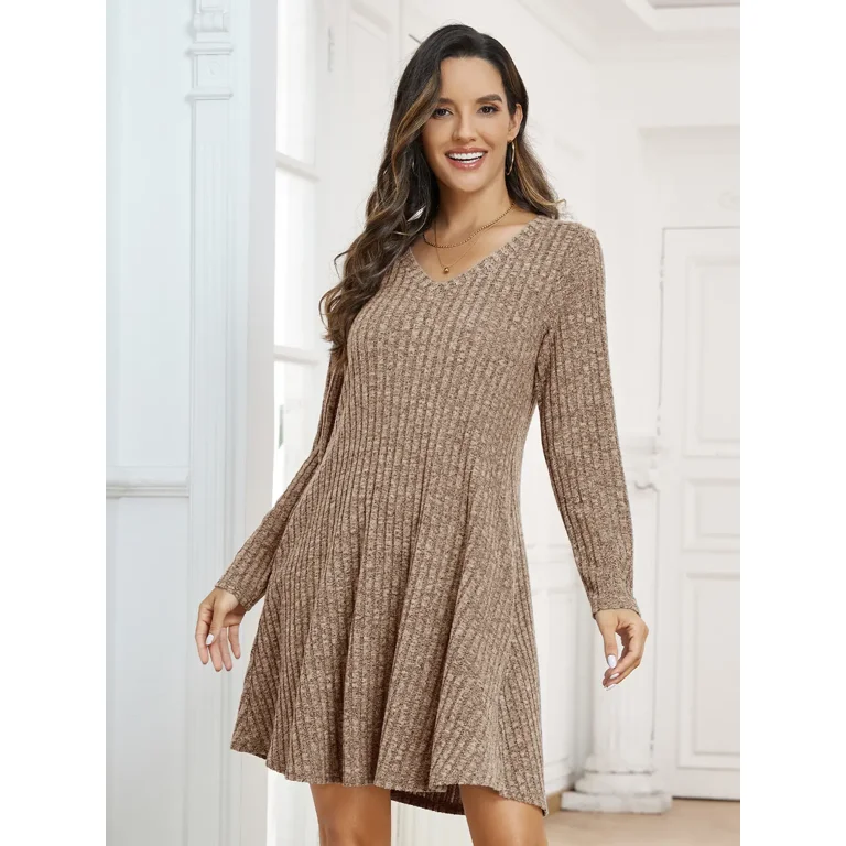Plus Size Sweater Dresses for Women 5XL, VEPKUL Casual Sweater