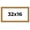Firman, variant on 32x16 Frame Gold Bronze Solid Wood Picture Frame Width 0.75 Inches | Interior Frame Depth 0.5