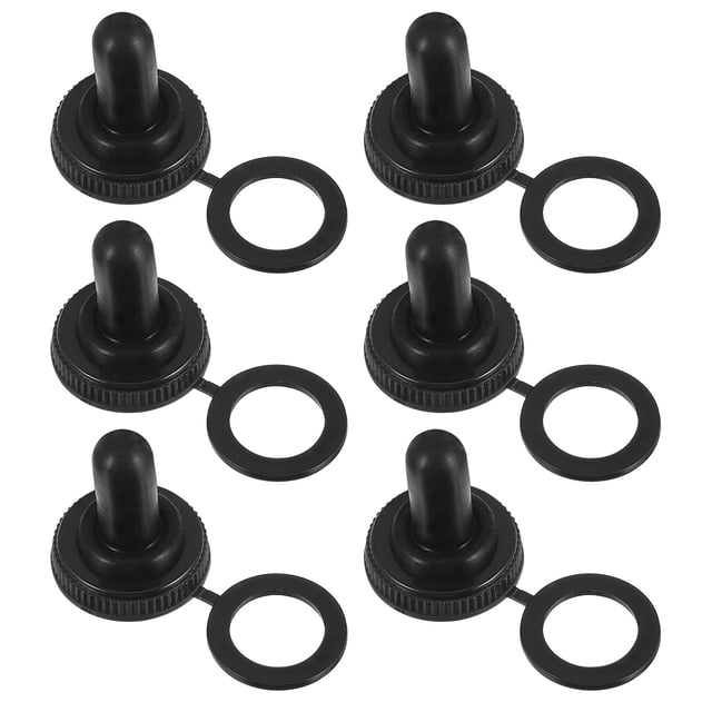 20pcs Electrical Toggle Switch Cover Weatherproof Protector (Black)