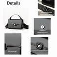 thumbnail image 5 of PORT&LOTUS Women's Small Top Handle Satchel, Shiny Patent Leather Crossbody Purse, Versatile Shoulder Handbag for Everyday, 5 of 6