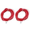 thumbnail image 1 of Cable De Freno De Scooter Eléctrico, 2 Piezas De Ajuste Preciso, Funda De Goma De Alta Densidad, Cable De Freno De Scooter Eléctrico Rojo De 6.4 Pies Para Actualización, 1 of 7
