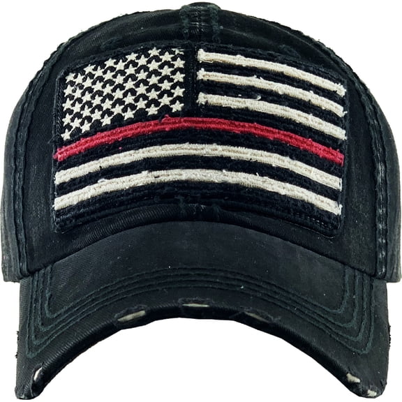 Flag America Vintage Distressed Washed Baseball Cap Hat Patriotic USA US Freedom