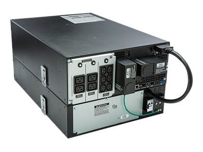APC Smart-UPS SRT 6000VA RM - UPS (rack-mountable) - AC 230 V - 6000 Watt - 6000 VA - Ethernet 10/100, USB - output connectors: 13 - 4U - black - for P/N: AR3100W, AR3105W, AR3155W, AR3305W, AR3355SP, AR3355W, AR4038IX432, NBWL0356A - image 4 of 11