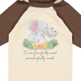 thumbnail image 4 of Inktastic I Am Fearfully and Wonderfully Made Cute Elephants Boys or Girls Long Sleeve Baby Bodysuit, 4 of 5