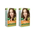 thumbnail image 1 of Nisha Crème Hair Color Pack 2, Permanent Brown Hair Dye Color, 100% Gray Coverage, No Ammonia, Light Brown, 4.23 oz, 1 of 9