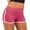 #02Hot Pink, variant on Solid Color Stretch Boyshort Underwear Women Soft Brushed Polyester Boyshort Panties Yoga Fitness Short Boxer Briefs Black L
