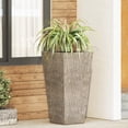 thumbnail image 2 of ACE-GARDEN, 1-YEAR-WARRANTY,31"(L)*16.25"(W)*16.25"(H), MGO Planter, Garden Planter, Urn Planter for Indoor or Outdoor, Patio, Garden, Backyard, Living room(Wood), 2 of 9