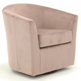 thumbnail image 2 of Fox Hill Trading Windsor Velvet Swivel Chair, Pink, 2 of 5