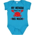 thumbnail image 3 of Inktastic Memaw Loves Me Grandson Boys or Girls Baby Bodysuit, 3 of 5