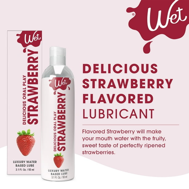 Wet Flavored Water-Based Lube, Luxury Edible Personal Lubricant, Delicious  Strawberry Flavor, 3.1 fl oz - Walmart Business Supplies