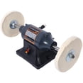 thumbnail image 6 of Olurrisa Extra long 8-Inch Electric Polisher Bench Buffer Grinder -4 Pole motor; Includes 4PCs 80Ply Thic Buffing Wheels for Polishing Metal, Jewelry, Knives, Wood, Jade,etc. CSA Certificated, 6 of 9