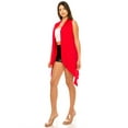 thumbnail image 2 of Women's Casual Solid Vest with Dramatic Hi-Low Hem, 2 of 6