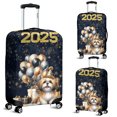 thumbnail image 2 of Happy New Year Shih Tzu Welcome 2025 Balloon Firework Party Travel Luggage Cover Lion Dog Lover Gifts Suitcase Dust Protective Decor - 01014, 2 of 5