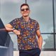 thumbnail image 4 of Fotbe Thanksgiving Turkey 2 Camiseta Polo de Golf para Hombre con Estampado – Camisa Deportiva Transpirable con Cuello Abotonado-4X-Large, 4 of 6