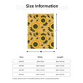 thumbnail image 4 of Throw Blanket for Couch Sofa and Bed, Bees and Sunflowers A Super Soft Plush Throw Blanket, Fuzzy Cuteness Comfy Warm Washable Flannel Blanket & Throws for All Season 50"x40", 4 of 5