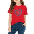thumbnail image 5 of Piuwrlz Girl Graphic Shirts Tops Girls Short T-Shirts Sleeve Cotton Pullover Red Size 3 Years, 5 of 10