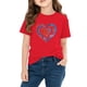 thumbnail image 4 of Blusas y camisas de manga corta con cuello redondo para niños y niñas, camisetas gráficas de manga corta, blusas con estampados bonitos para la temporada escolar., 4 of 9