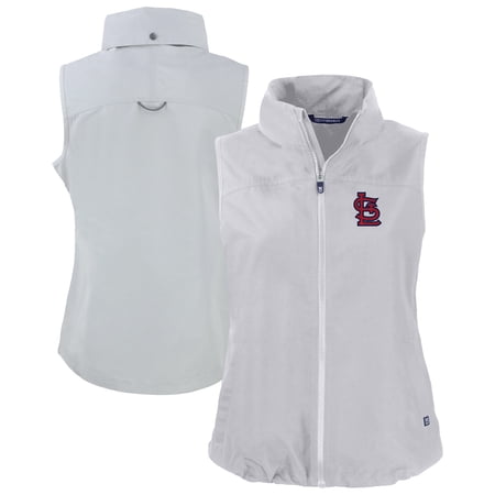 Women s Cutter & Buck Gray St. Louis Cardinals Charter Eco Recycled Full-Zip Vest