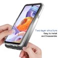 thumbnail image 6 of Mantto LG Stylo 6 Case, Front & Back 360 degree Full Body Protective Gradient Color Bumper Shockproof Slim Hybrid Back Soft Silicone Rubber TPU Bumper Clear Phone Case for LG Stylo 6 Case - Black, 6 of 8