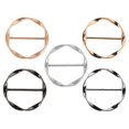 thumbnail image 1 of Fixed Adjustable Clothing Corner Buckle Metal Circle Scarf Clips for Women 5Pcs, 1 of 5