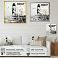 thumbnail image 4 of Designart "Enigmatic Monochrome Beacon" Coastal Wall Art Living Room, 4 of 7