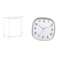 thumbnail image 1 of Mesita de noche de acrílico,Mesa auxiliar de acrílico transparente Mesa auxiliar transparente en capas,Mesa pequeña de acrílico,mesita de noche pequeña,compacta,Reloj de pared,Reloj de, 1 of 8