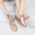 thumbnail image 4 of Las mujeres visten zapatos de playa delicadas sandalias de moda de perlas bohemias para uso diario, 4 of 9