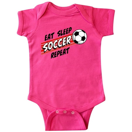

Inktastic Eat Sleep Soccer Repeat Gift Baby Boy or Baby Girl Bodysuit