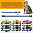 thumbnail image 6 of 12 Pack Reflective-Breakaway Cat Collars with Bells,Safety Buckle Kitten Collar, with Name Tag, Adjustable,Ideal for Girl Cats Male Cats,Pet Supplies,Stuff,Accessories, 6 of 8